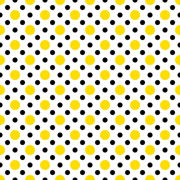 Lunares amarillos y negros en blanco
 - Foto, Imagen