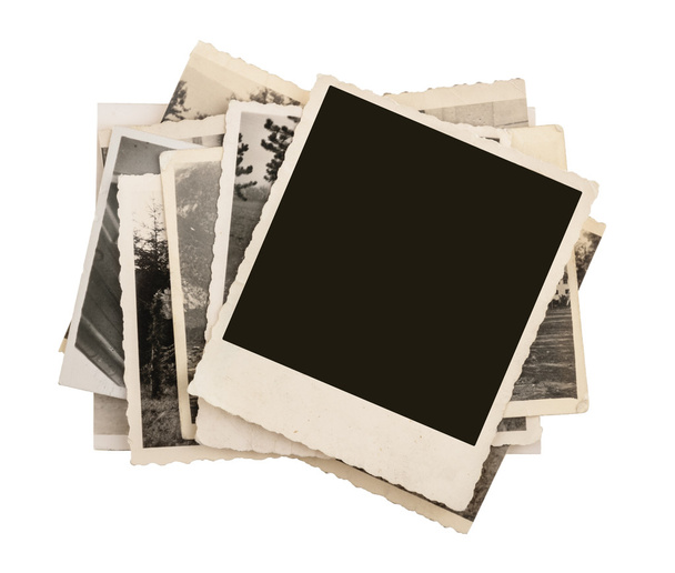Lege vintage fotopapier geïsoleerd - Foto, afbeelding