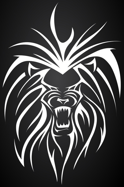 Tatuaje de león
 - Vector, Imagen