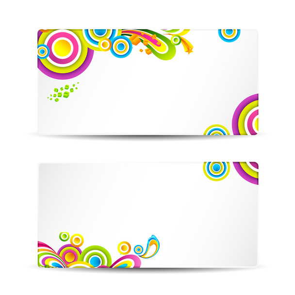 Colorful Visiting Card - Vector, Imagen