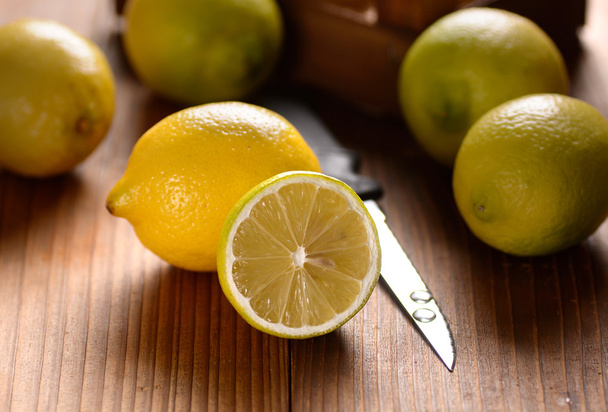 yellow lemon cut - Photo, Image
