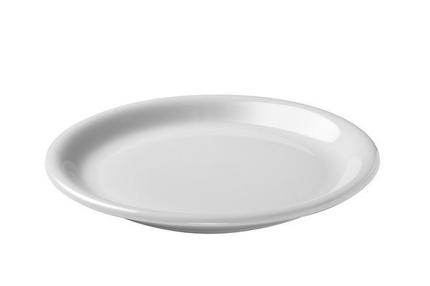 λευκό άδειο πιάτο - Φωτογραφία, εικόνα