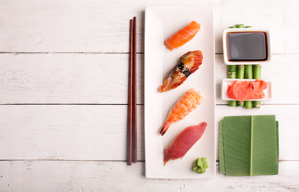 Traditional japanese sushi - Photo, image