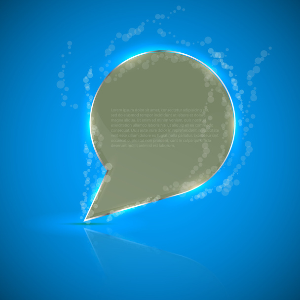 Vector glossy bubble speech - Vector, Image