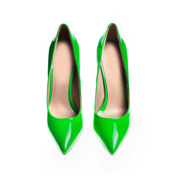 Zapatos verdes femeninos
  - Foto, Imagen