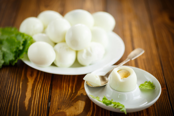 boiled egg on a plate - Photo, Image