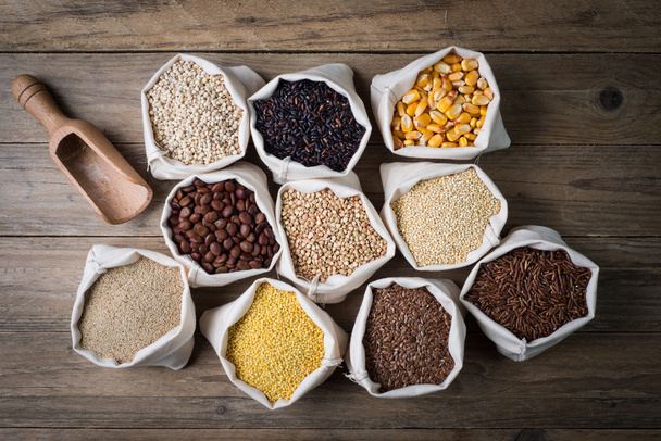 Cereales y semillas sin gluten
 - Foto, imagen