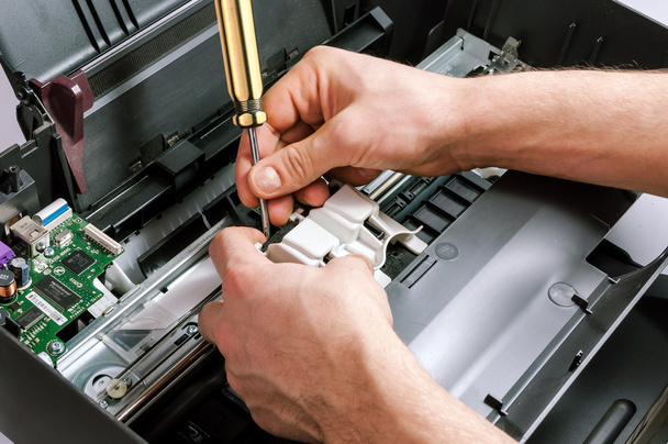 Maintenance and repair of the printer - Photo, Image