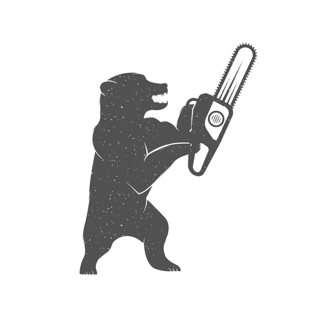 Vector Illustration Funny Bear - Vector, afbeelding