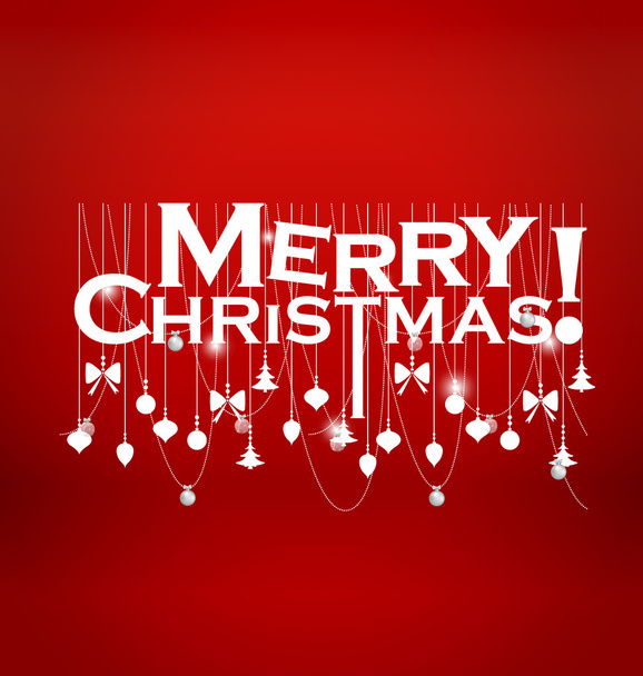 Christmas Greeting Card - Vetor, Imagem