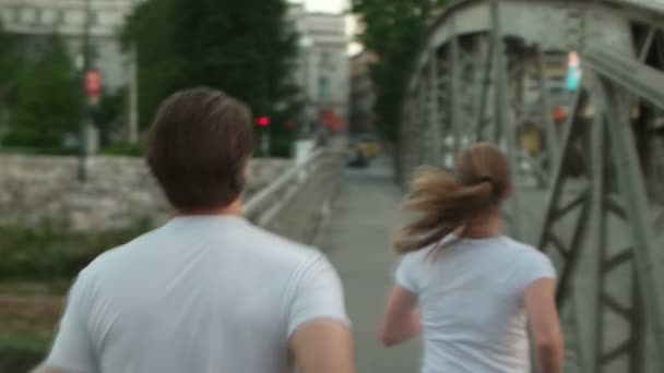 gezond koppel joggen - Video