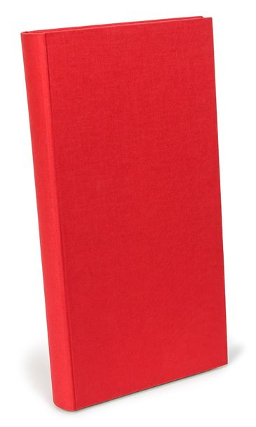 De kleur rood fotoalbums op wite backround - Foto, afbeelding