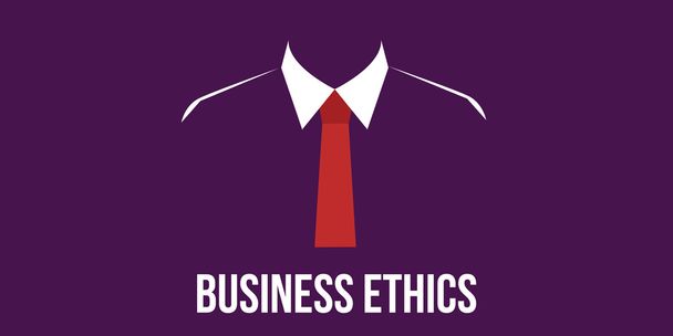 człowiek koncepcji etyki biznesu w kolorze - Wektor, obraz