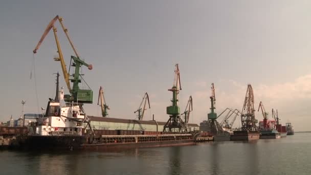 Port morski mijania - Materiał filmowy, wideo