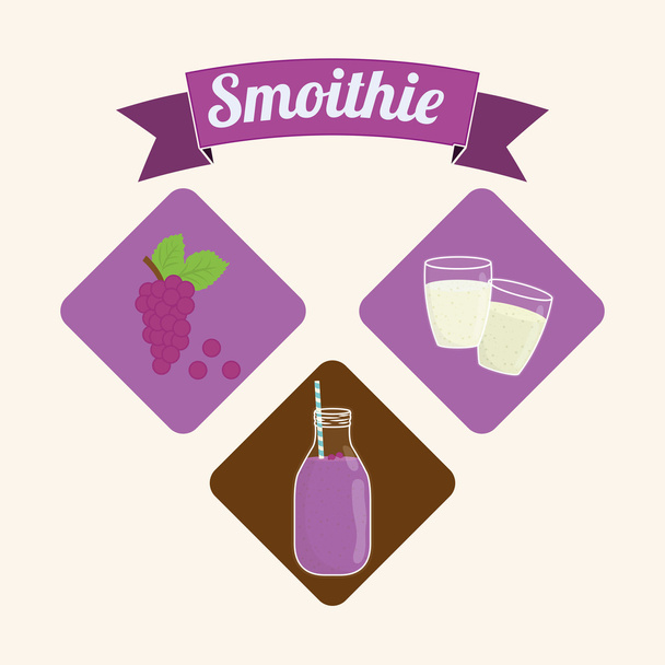 Smoothie icons design - Vektor, kép