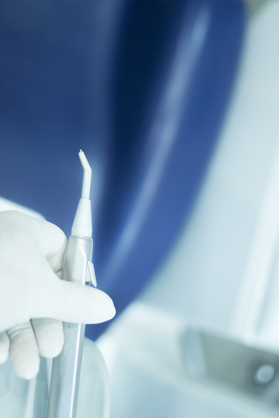 Dental instrumenation dentist drill cleaning tool in clinic - Foto, Bild