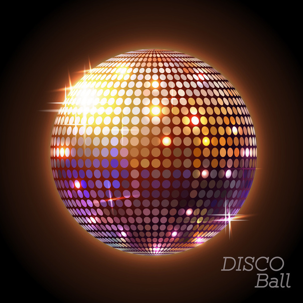Disco ball. Disco background - Vector, Imagen