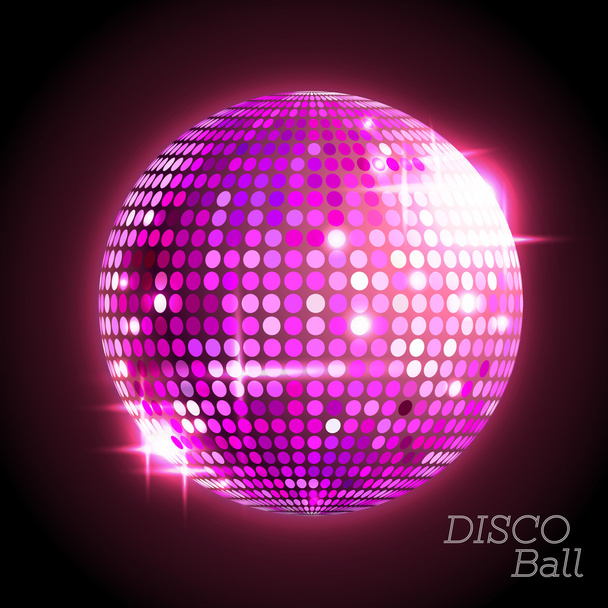 Disco ball. Disco background - Vecteur, image