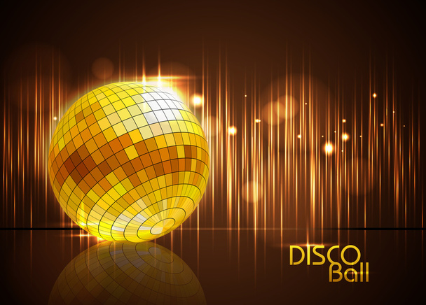 Disco ball. Disco background - Vecteur, image