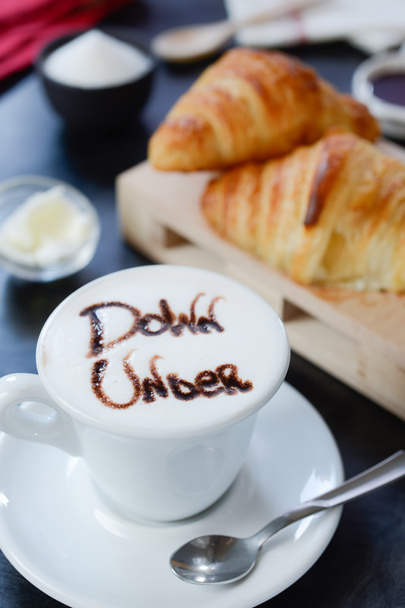 Snídani cappuccino design - pod - Fotografie, Obrázek