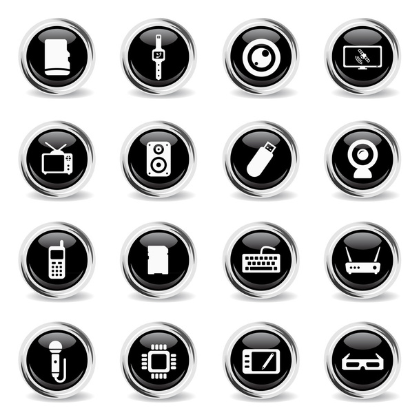 Gadgets simply icons - Vector, Image