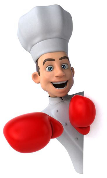 Fun cartoon chef - Foto, afbeelding