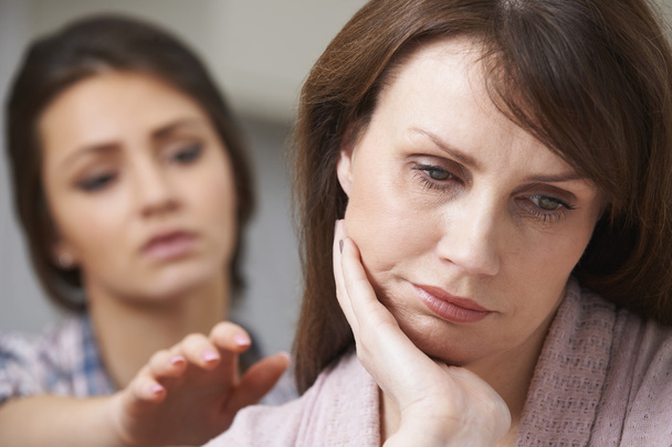 Depressed Mother With Teenage Daughter - Photo, Image