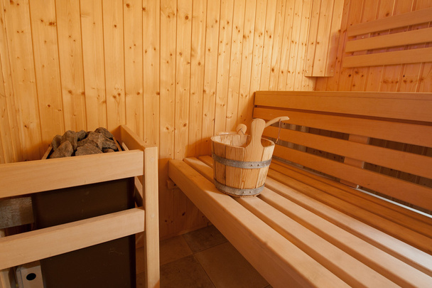 małe sauny drewniane - Zdjęcie, obraz