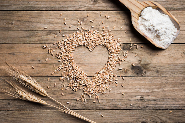 Srdce tvar pšenice - Fotografie, Obrázek