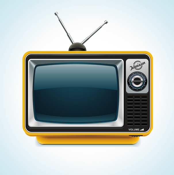 レトロなテレビ xxl 通常のアイコンのベクトル - ベクター画像