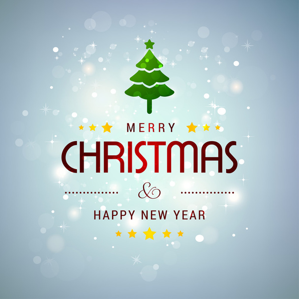 Christmas background images card. Merry Christmas tree - Vector, imagen