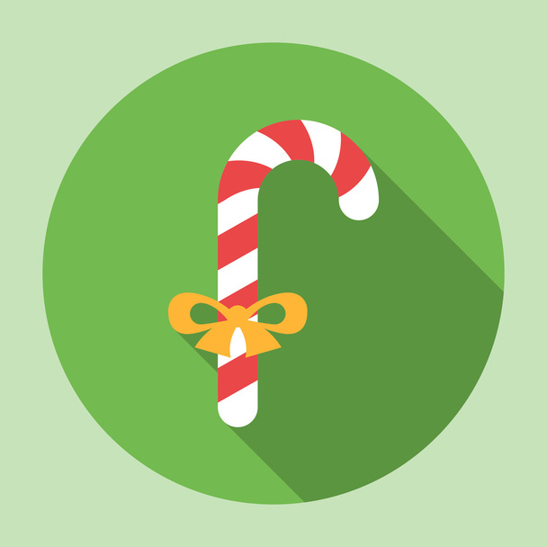 Christmas Candy Icon - Vector, afbeelding