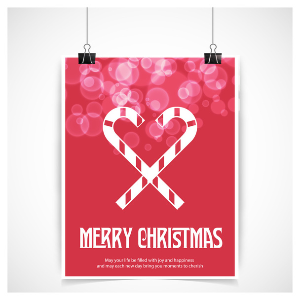 Christmas New Year card illustration - Vector, Image