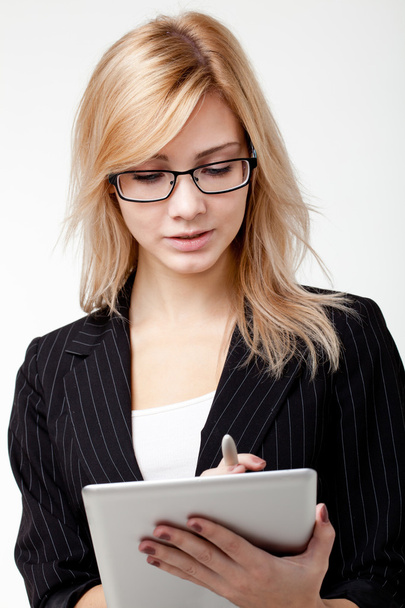 Businesswoman with electronic pad - Photo, Image