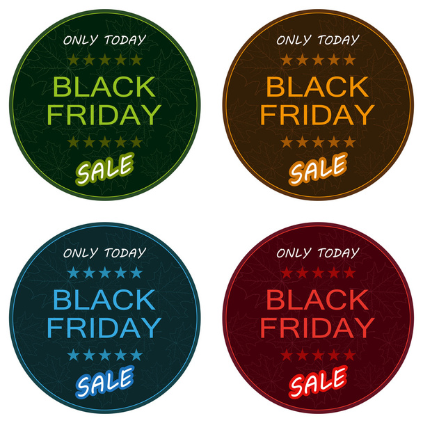 Black Friday sale labels - Vetor, Imagem