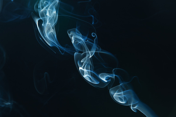 fumaça no fundo preto - Foto, Imagem