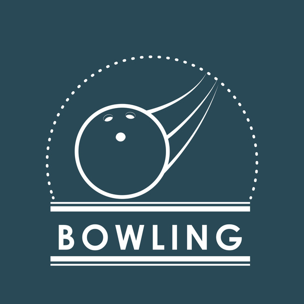Design von Bowling-Ikonen - Vektor, Bild