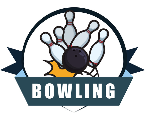 Bowling icons design - Vector, Image