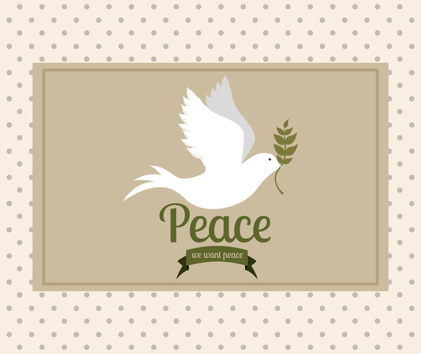 Botschaft des Friedens - Vektor, Bild