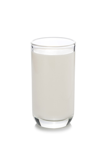 Glass of milk isolated on white background - Photo, Image
