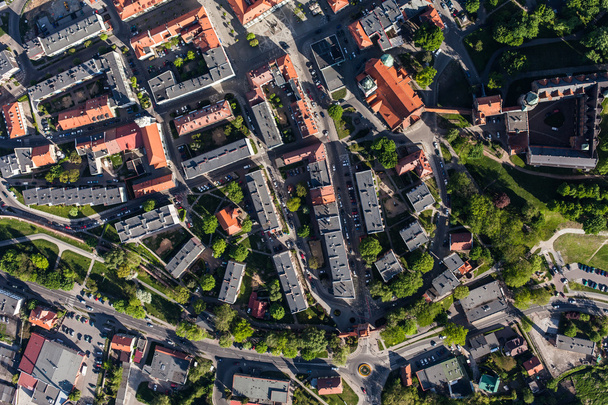 aerial view of Olesnica city  - Zdjęcie, obraz