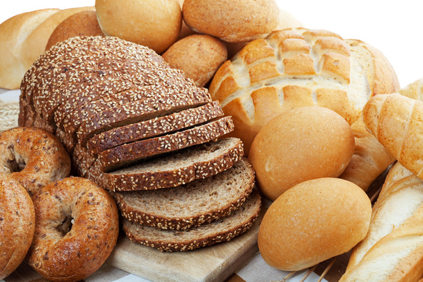 Valikoima leipiä
 - Valokuva, kuva