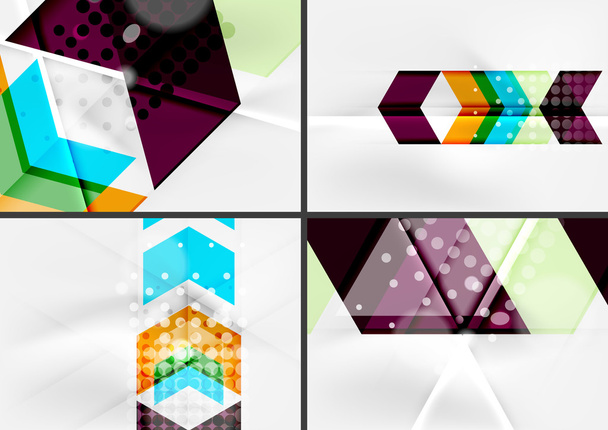 Set of angle and straight lines design abstract backgrounds - Vector, Image