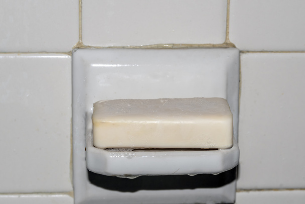 Bílý bar mýdla - Fotografie, Obrázek
