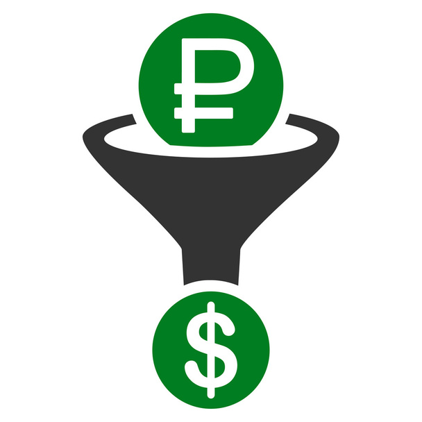 Rouble Currency Conversion Icon - Vektor, obrázek