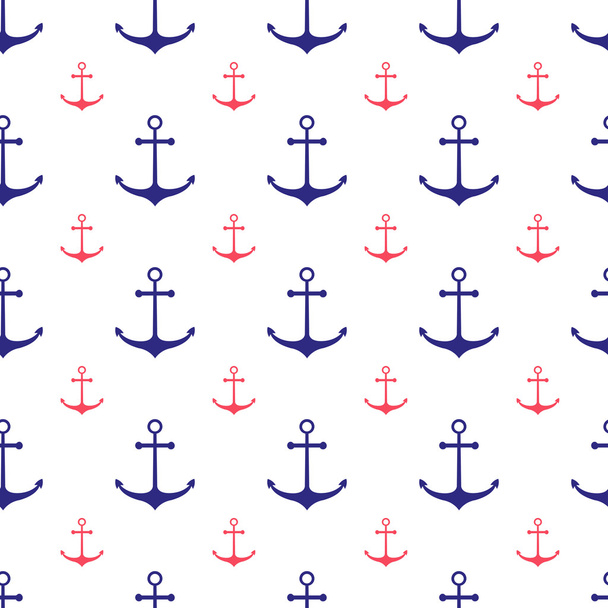 Seamless nautical pattern - Vetor, Imagem