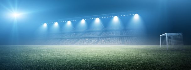 Football stadium background - Photo, Image