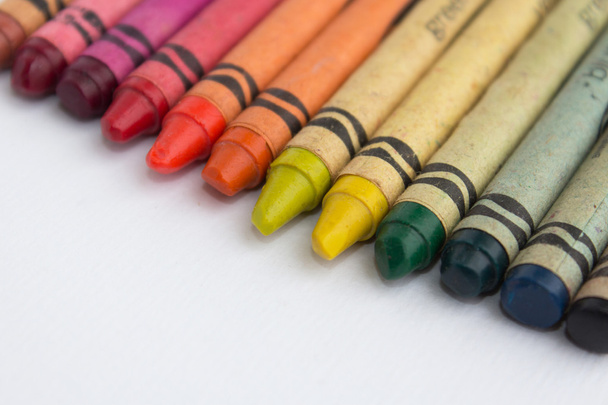 vintage wax crayons macro - Photo, Image