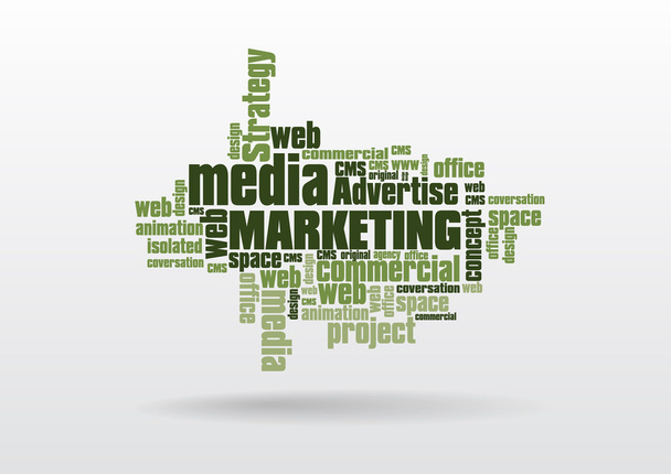 marketing mediów społecznościowych - Wektor, obraz