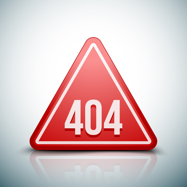 404 δεν βρέθηκε σφάλμα σημάδι - Διάνυσμα, εικόνα
